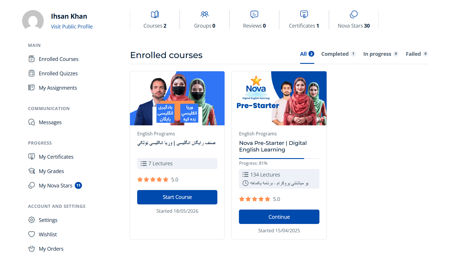 Student Dashboard